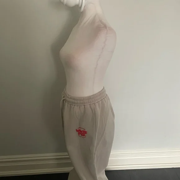 White fox wide leg sweatpants - Picture 2 of 5